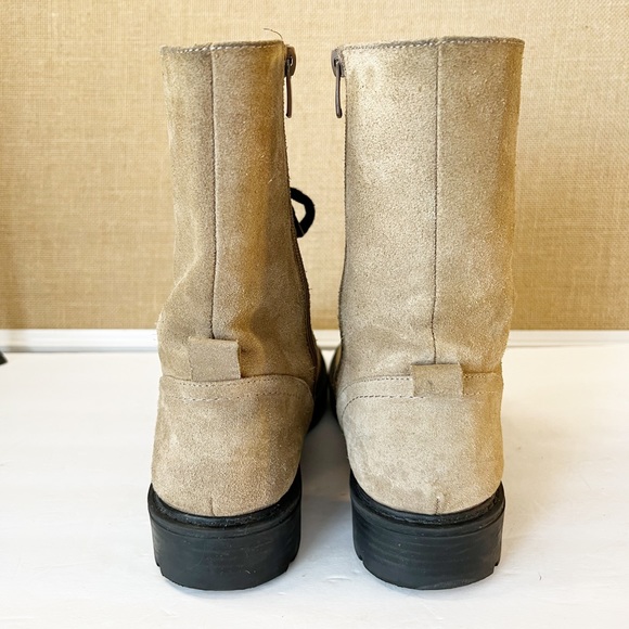 Zara Suede Combat Boots Size 40 - Picture 6 of 14